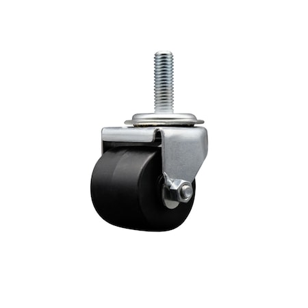 Service Caster Low Profile Polyolefin 2'' Wheel 1/2'' Threaded Stem Caster SCC-TS04S211316-POS-121315